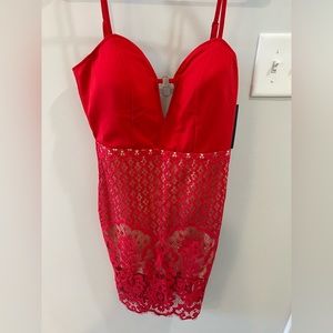 Beautiful red lace dress